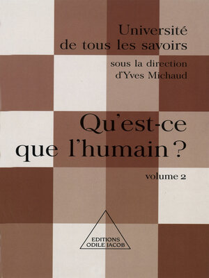 cover image of Qu'est-ce que l'humain ?